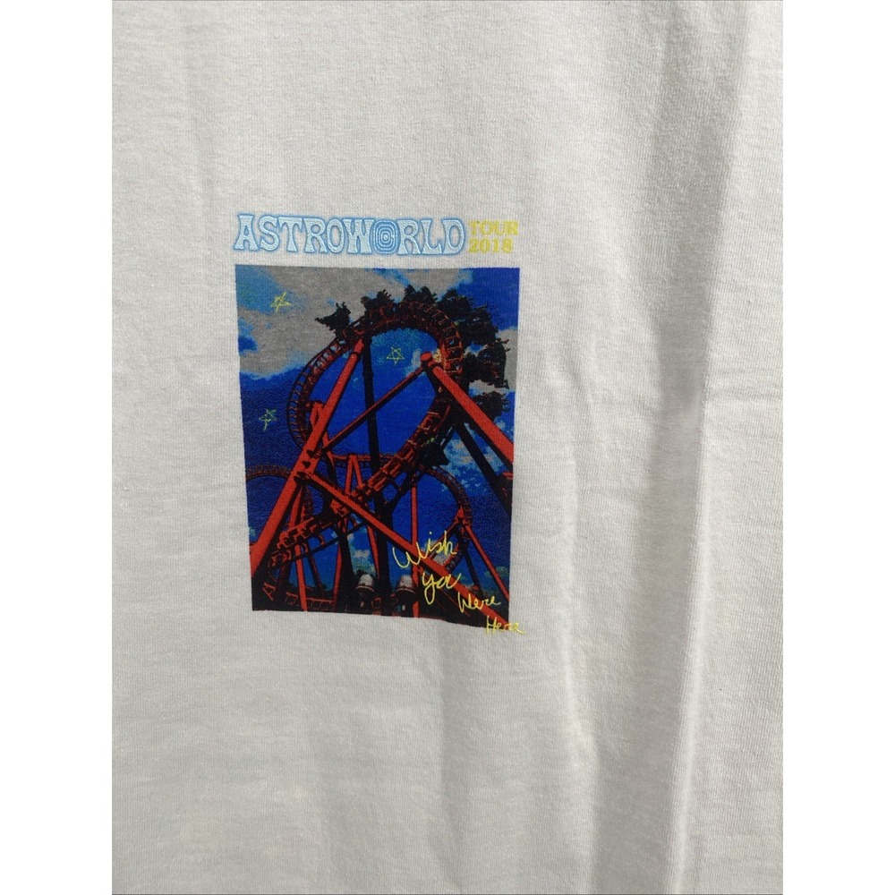 Merch from Travis Scott's 2018"Astroworld: Wish You Were Here" Tour C95